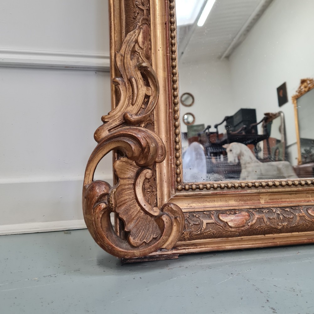 Antique French Gilded Mirror C1860 View II
