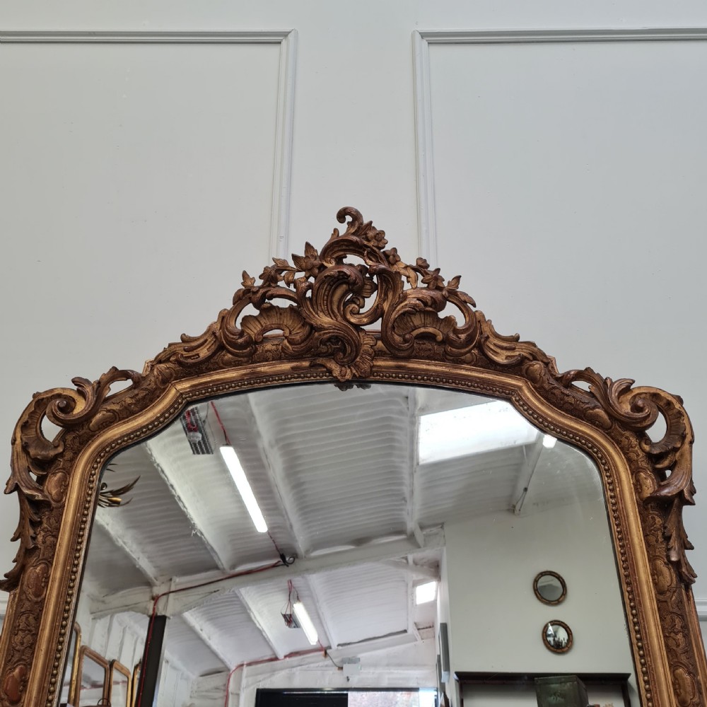 Antique French Gilded Mirror C1860 View IV
