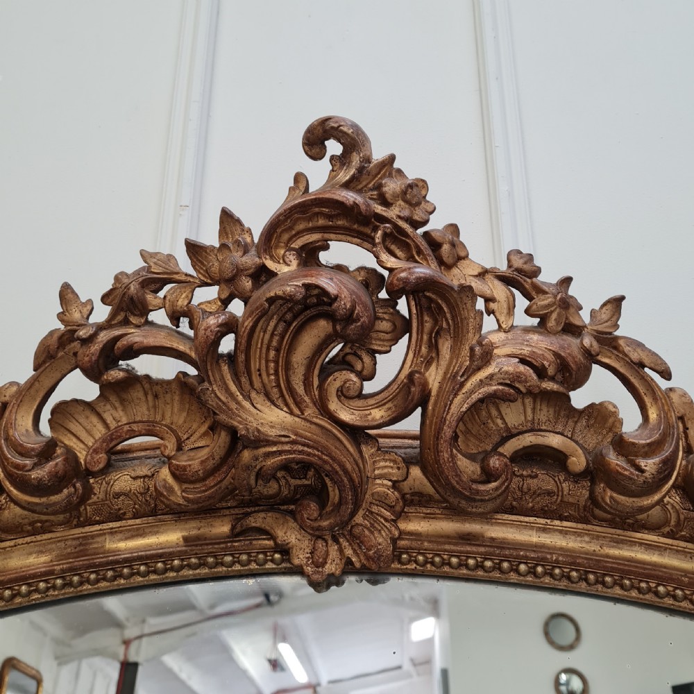 Antique French Gilded Mirror C1860 View V