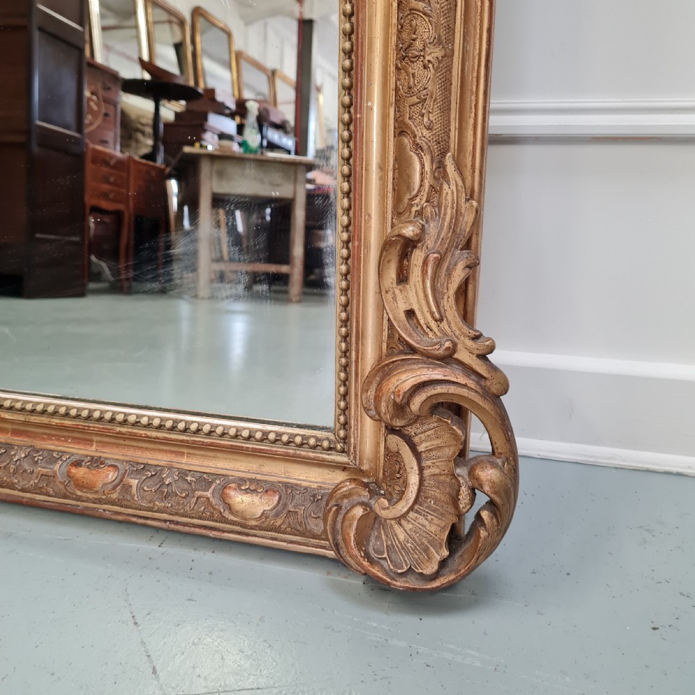 Antique French Gilded Mirror C1860 View VI
