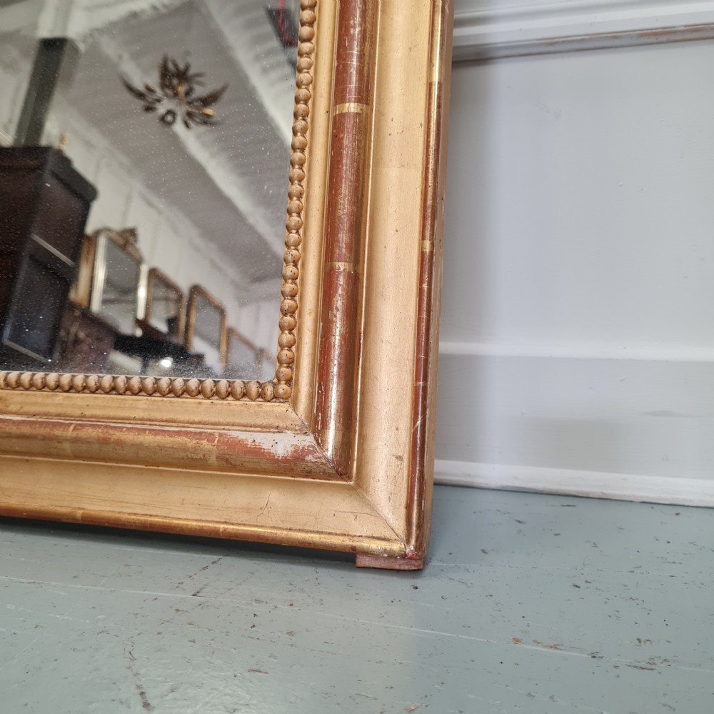Antique French Gold Louis Philippe Mirror c1890 View IV