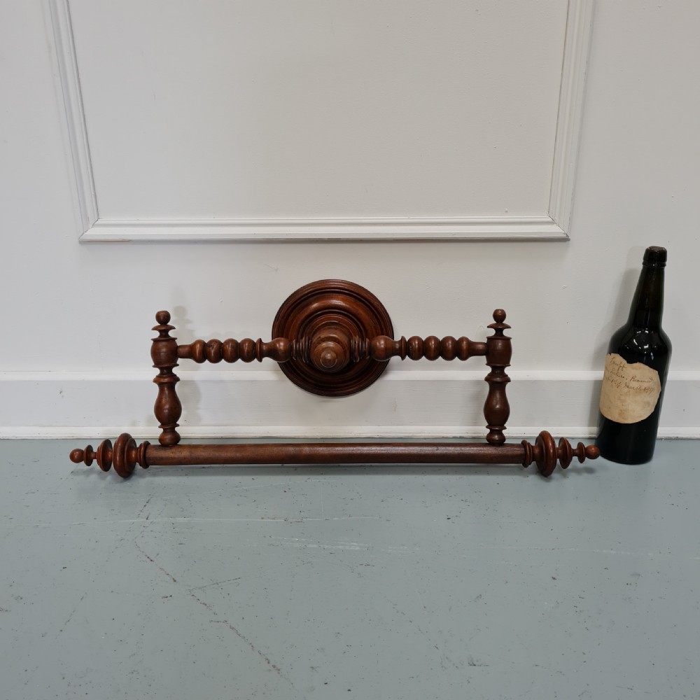 Antique Wooden French Towel Rail View V