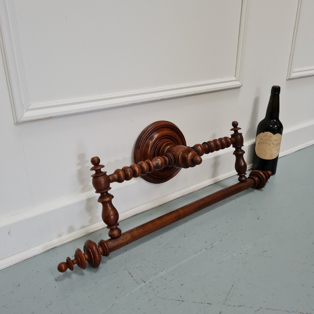 Antique Wooden French Towel Rail View VI