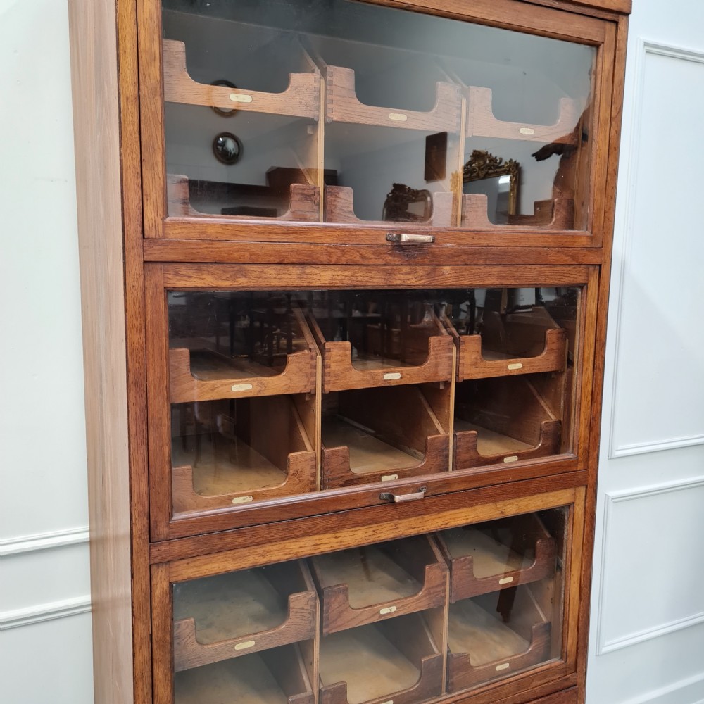 Vintage Haberdashery Oak Shop Cabinet c1930 View IV