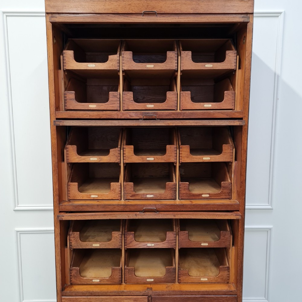 Vintage Haberdashery Oak Shop Cabinet c1930 View V
