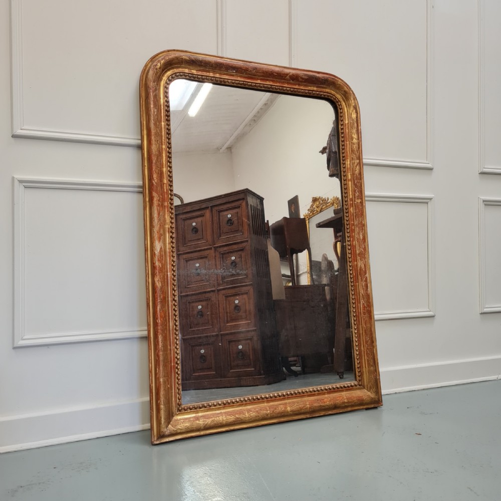 Antique French Gilded Mirror C1890