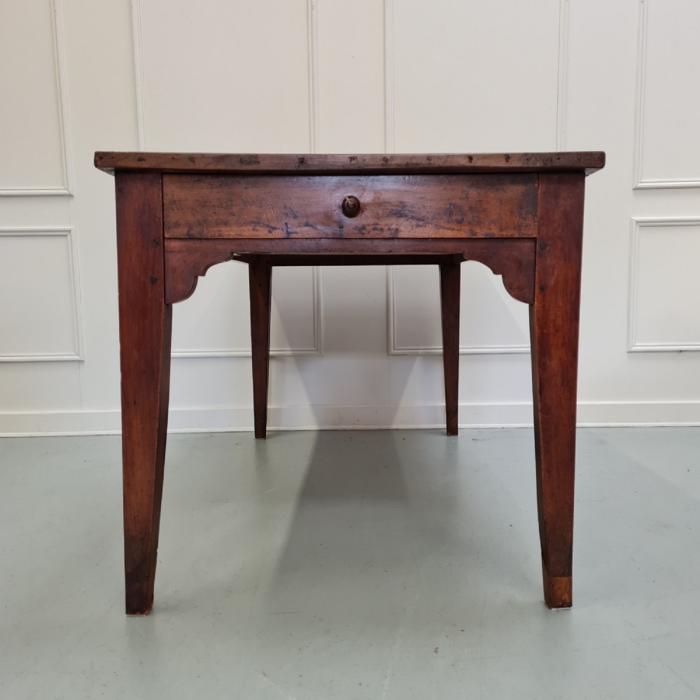 Antique French Cherry Farmhouse Table c1840