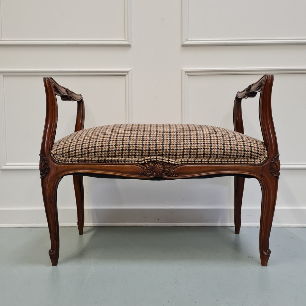 Beautiful Walnut Window Seat C1890