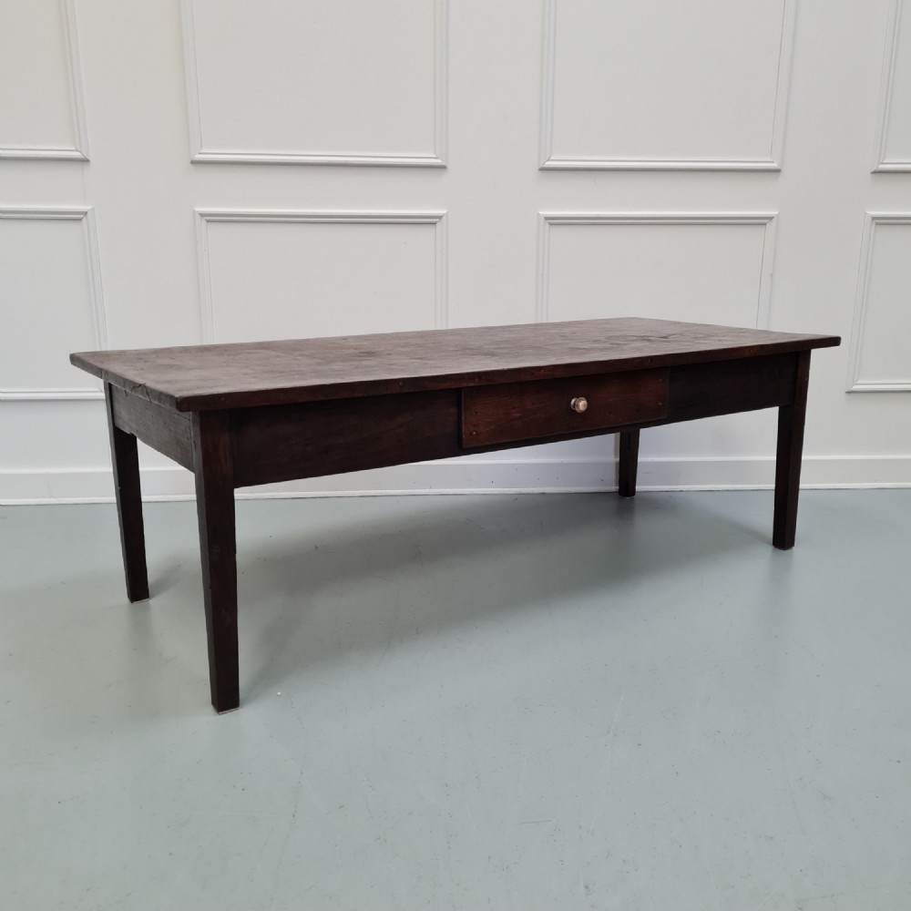 Antique French Chesnut Coffee Table C1840