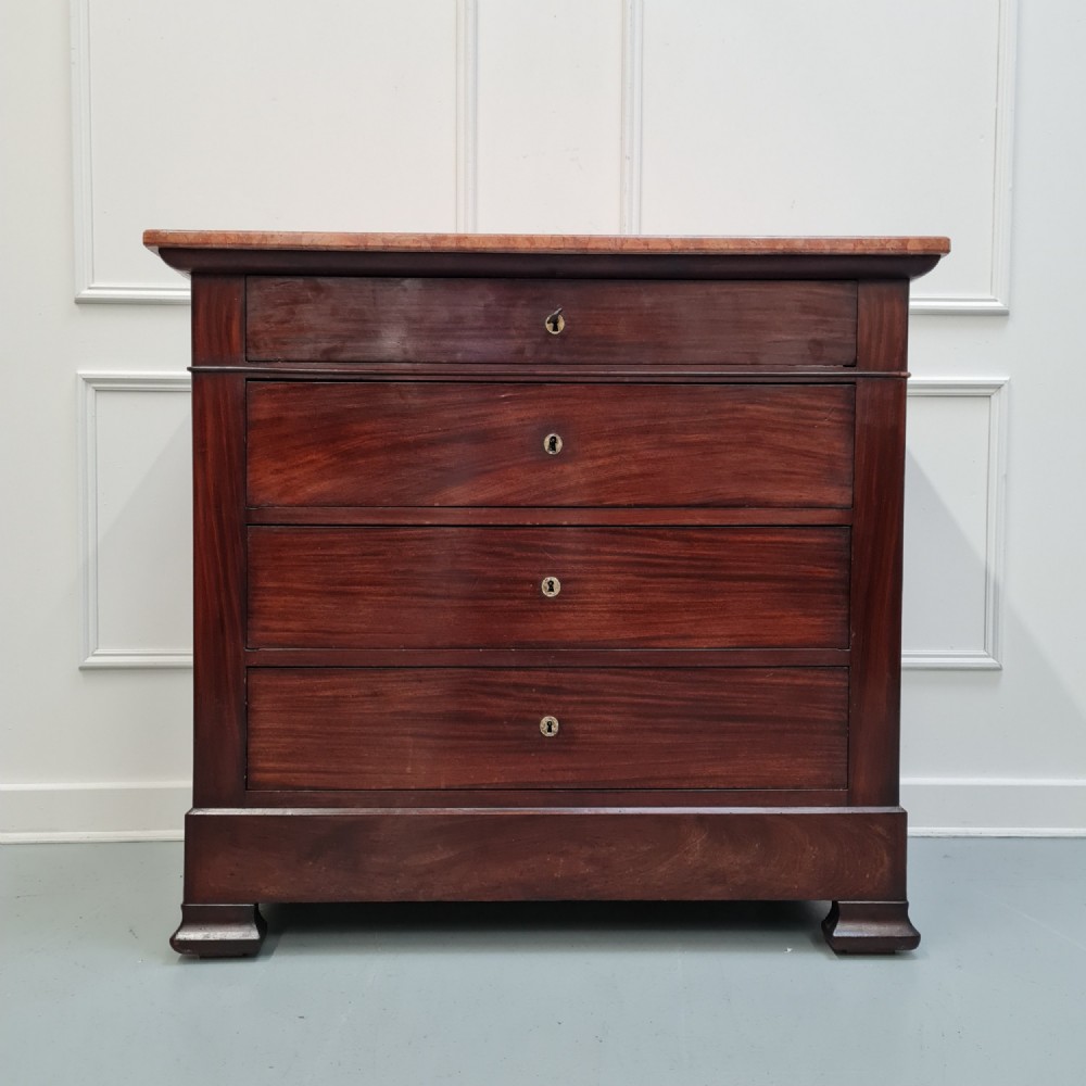 Small Antique French Mahogany Commode C1880