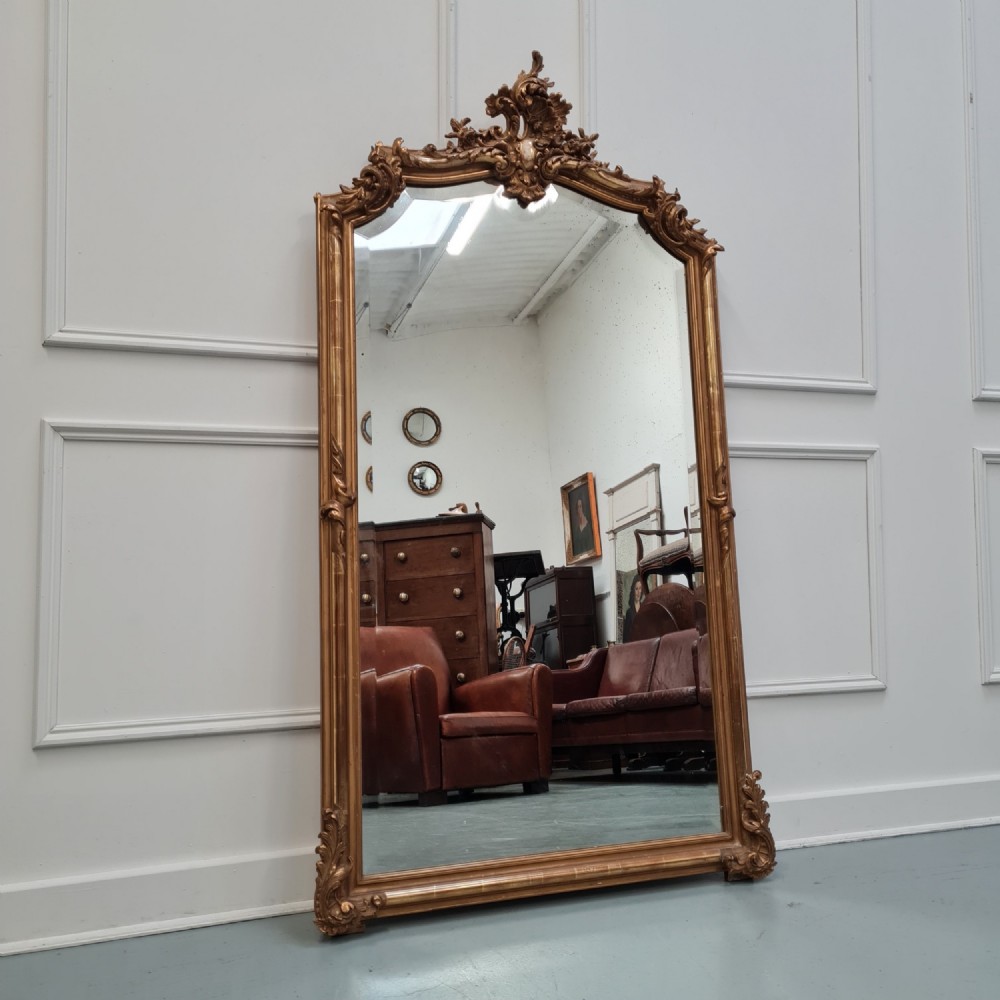 Antique French Rococo Mirror c1890