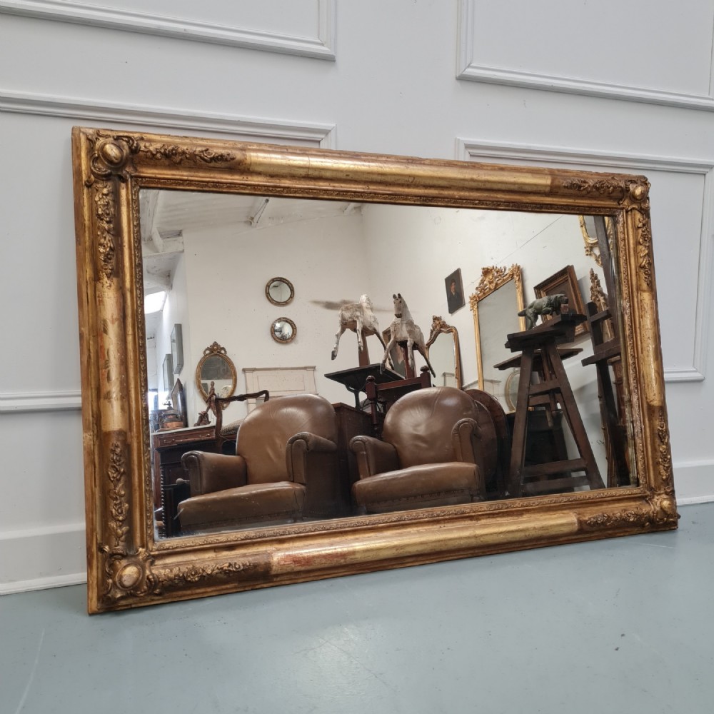 Antique Landscape French Gilded Mirror C1860