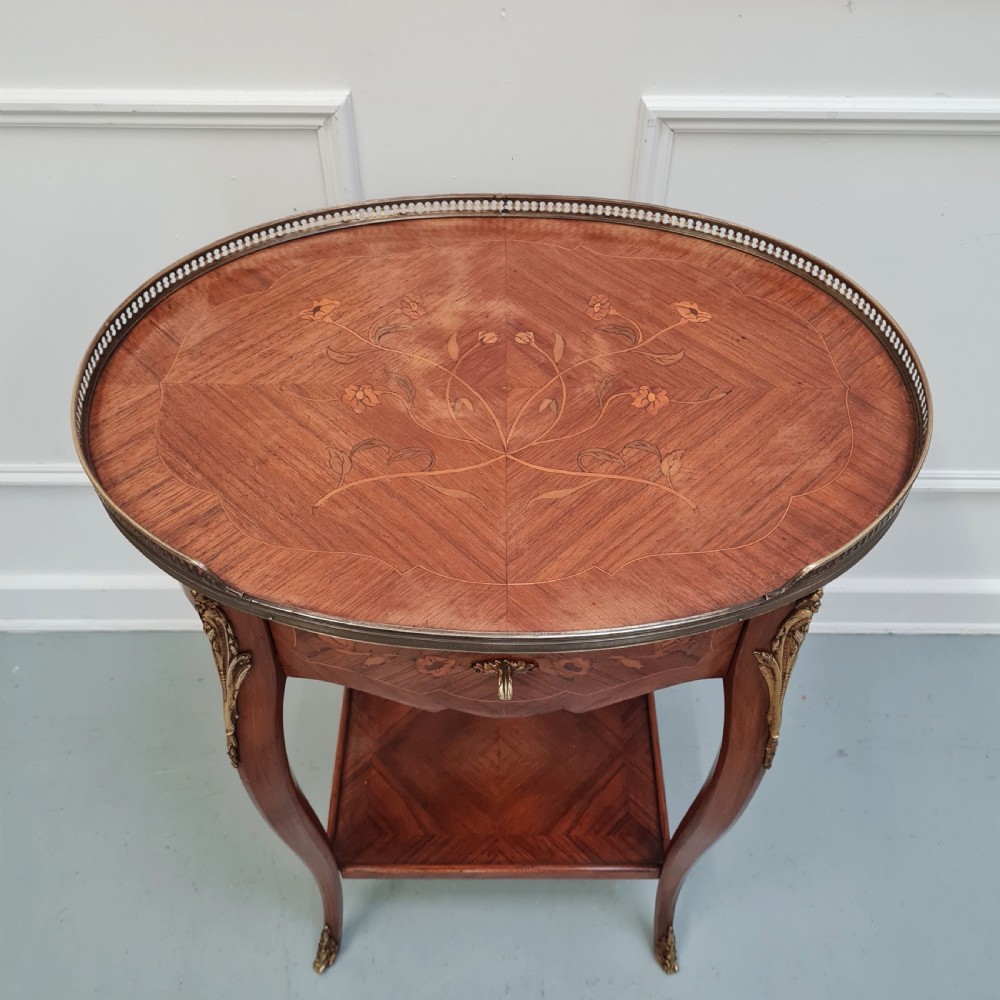 Fabulous Large Pair of French Bedside TablesC1920 View V
