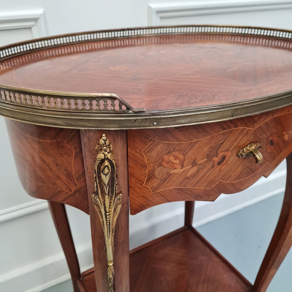 Fabulous Large Pair of French Bedside TablesC1920 View VI