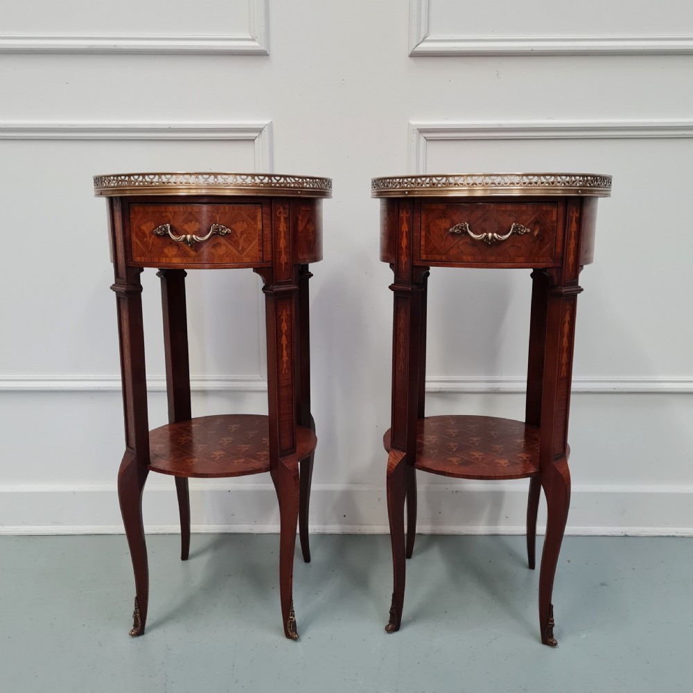 Sweet Pair of Antique French Bedsides C1920