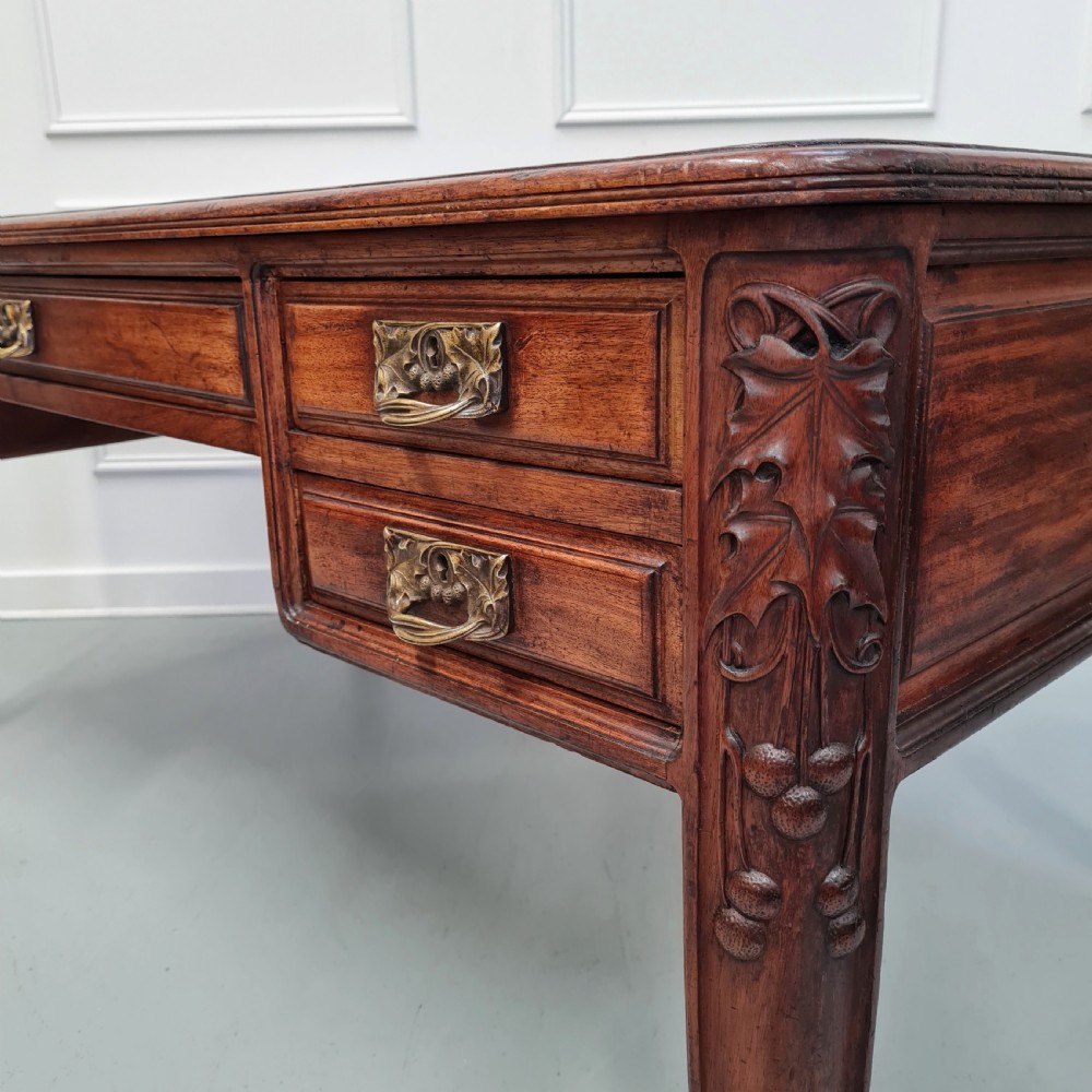 Antique French Desk Walnut c1900 View V