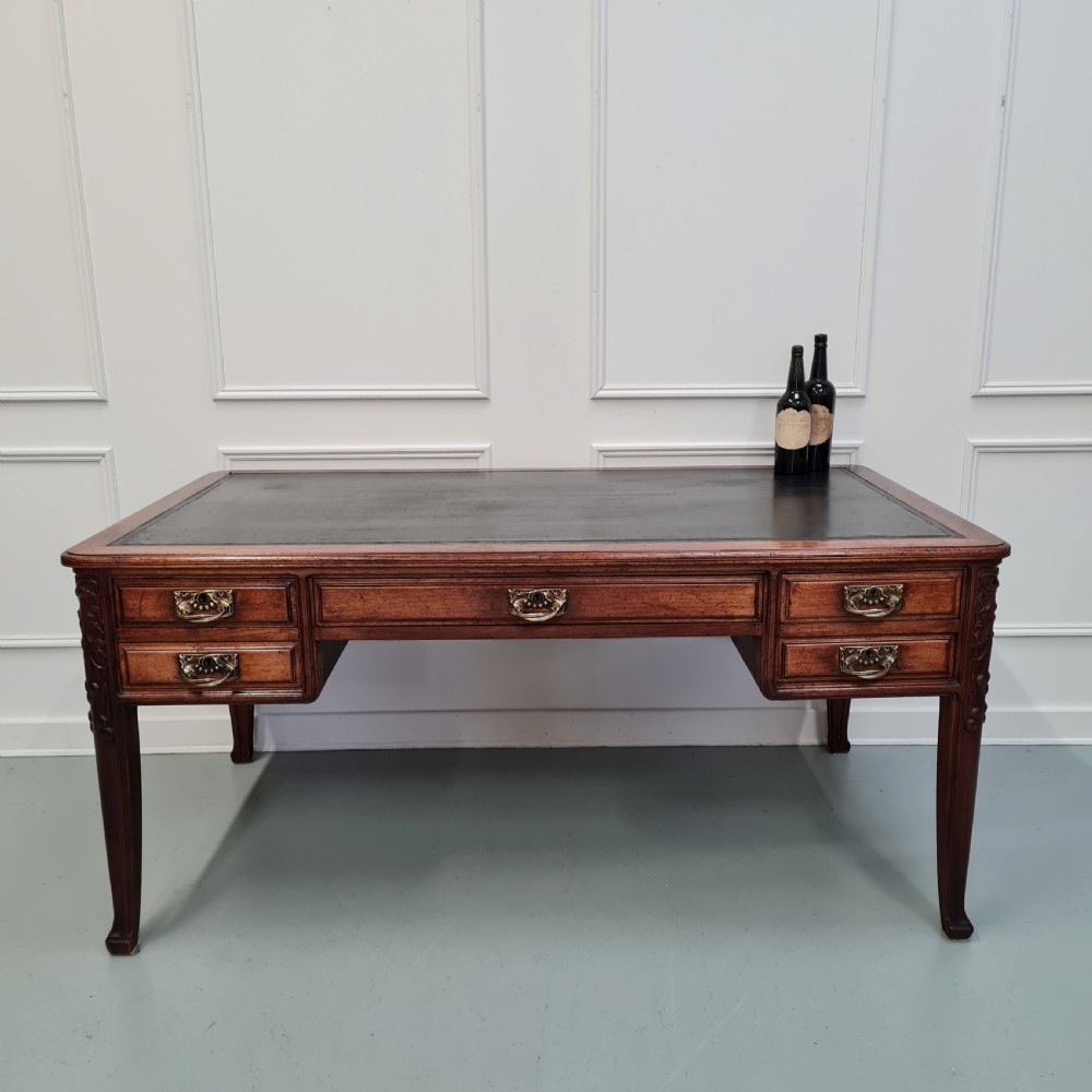 Antique French Desk Walnut c1900 View VI