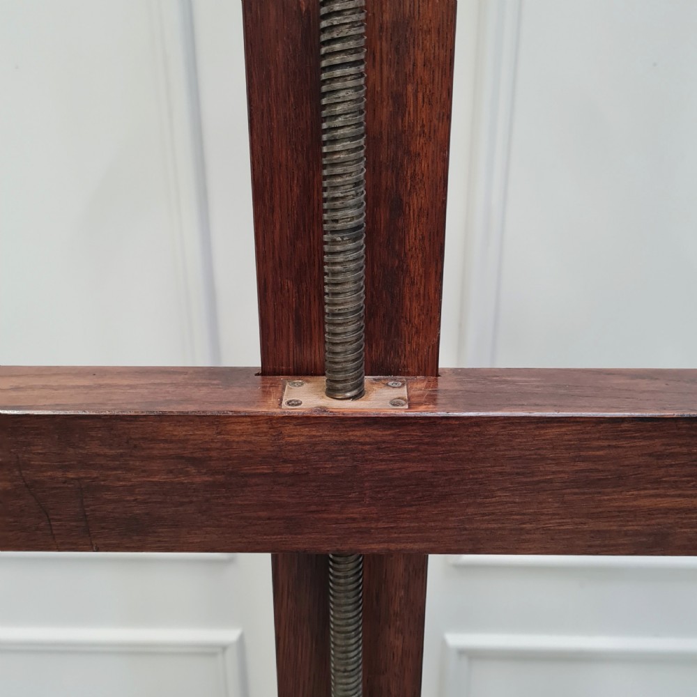 Fantastic French Oak Easel with winder c1900 View V