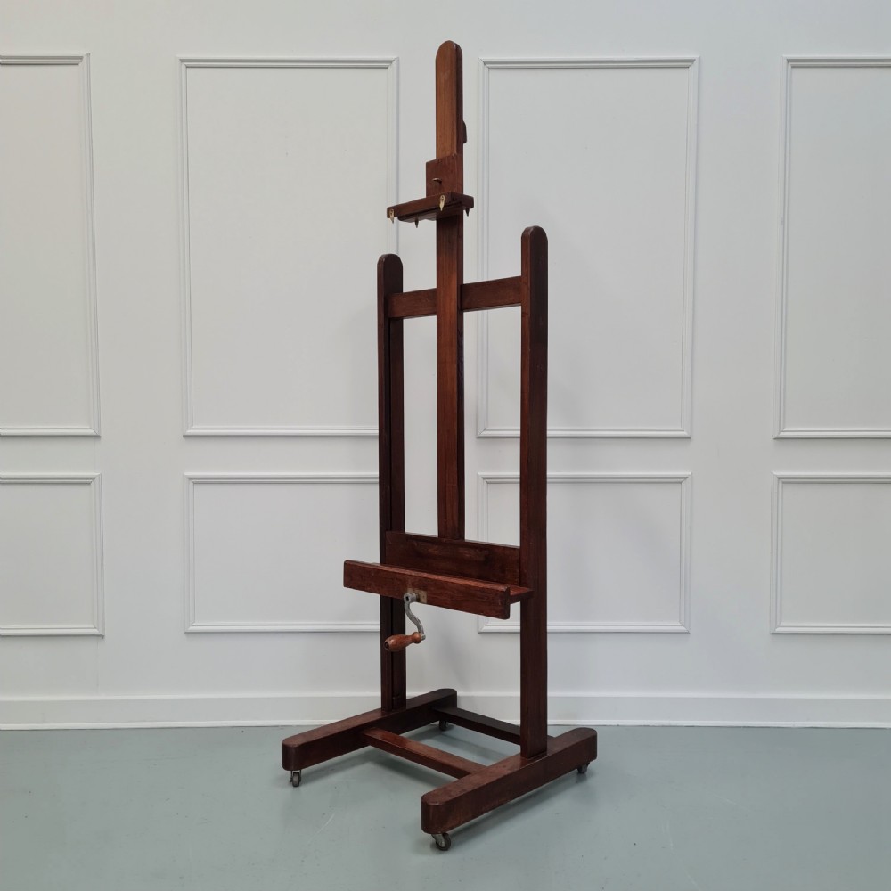 Fantastic French Oak Easel with winder c1900 View VII