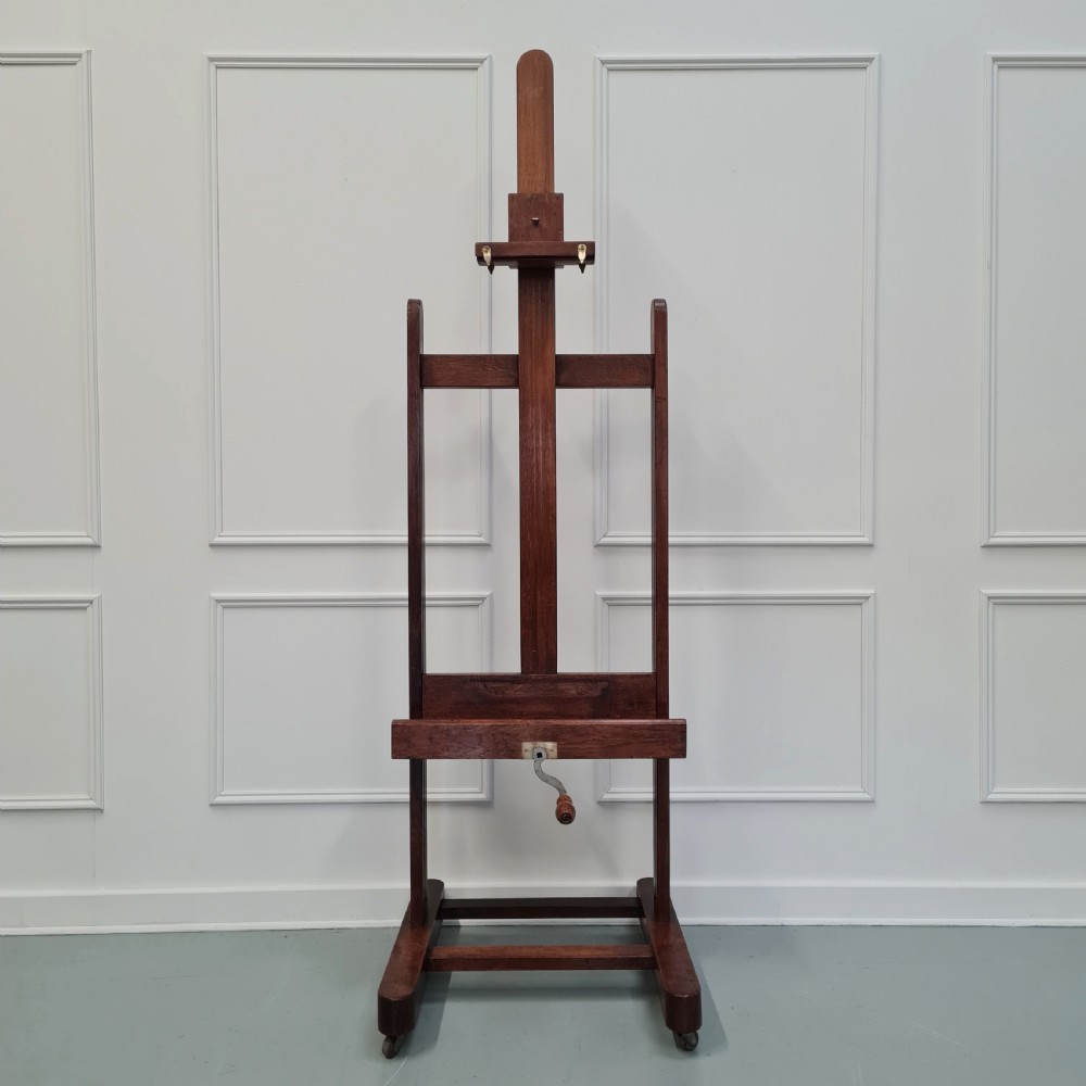 Fantastic French Oak Easel with winder c1900 View VIII