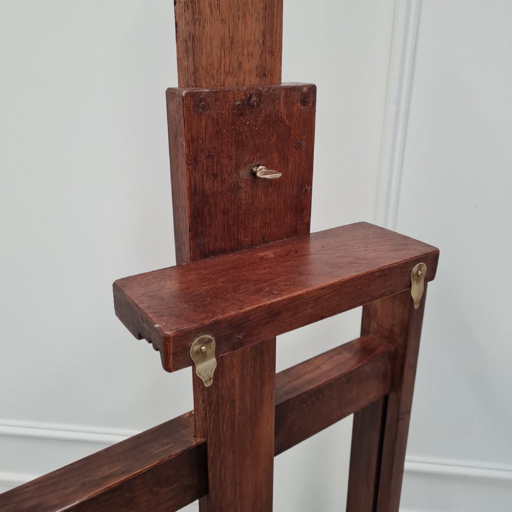 Fantastic French Oak Easel with winder c1900 View XI