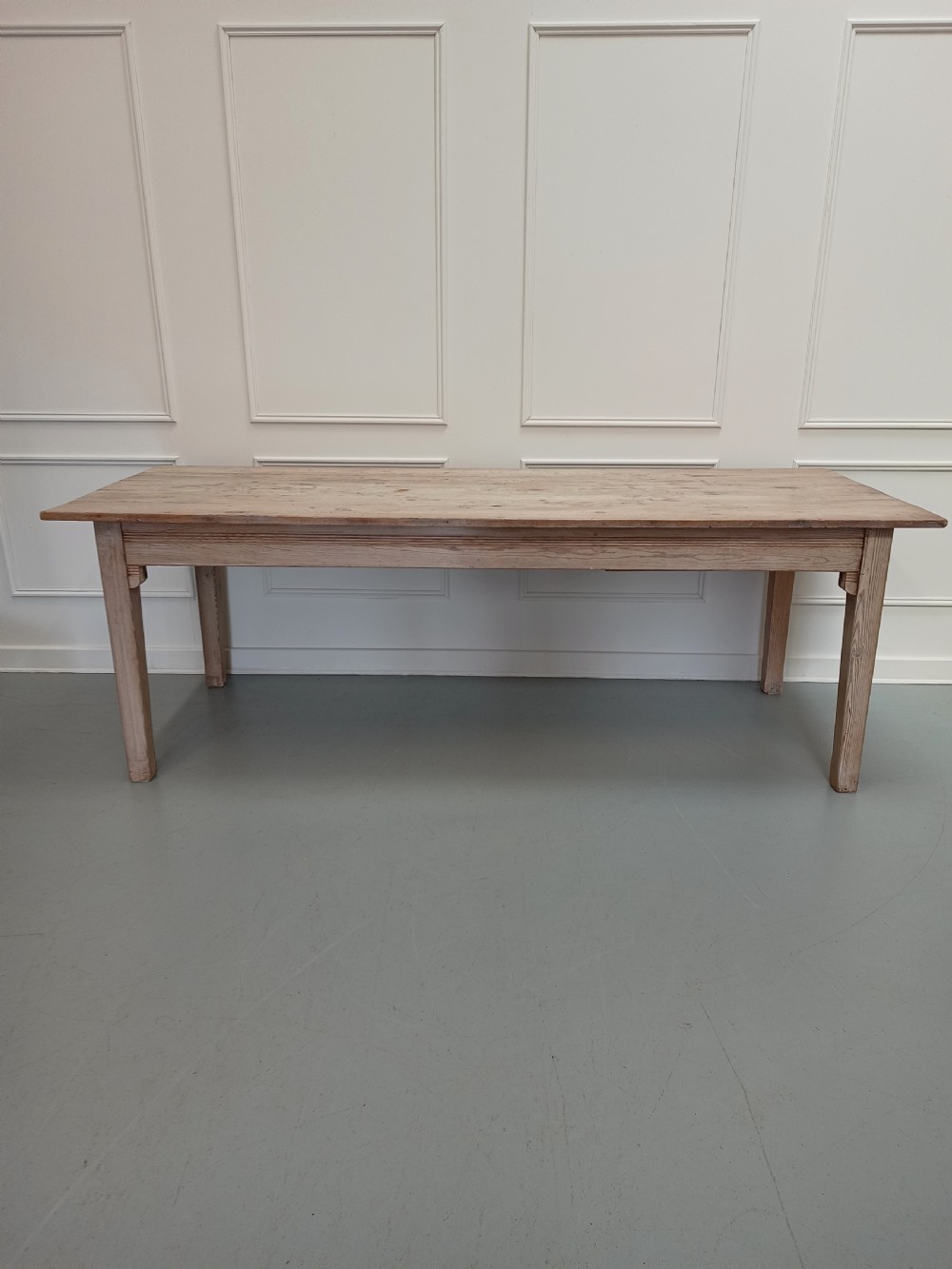 Enormous Antique Farmhouse Pine Table View V