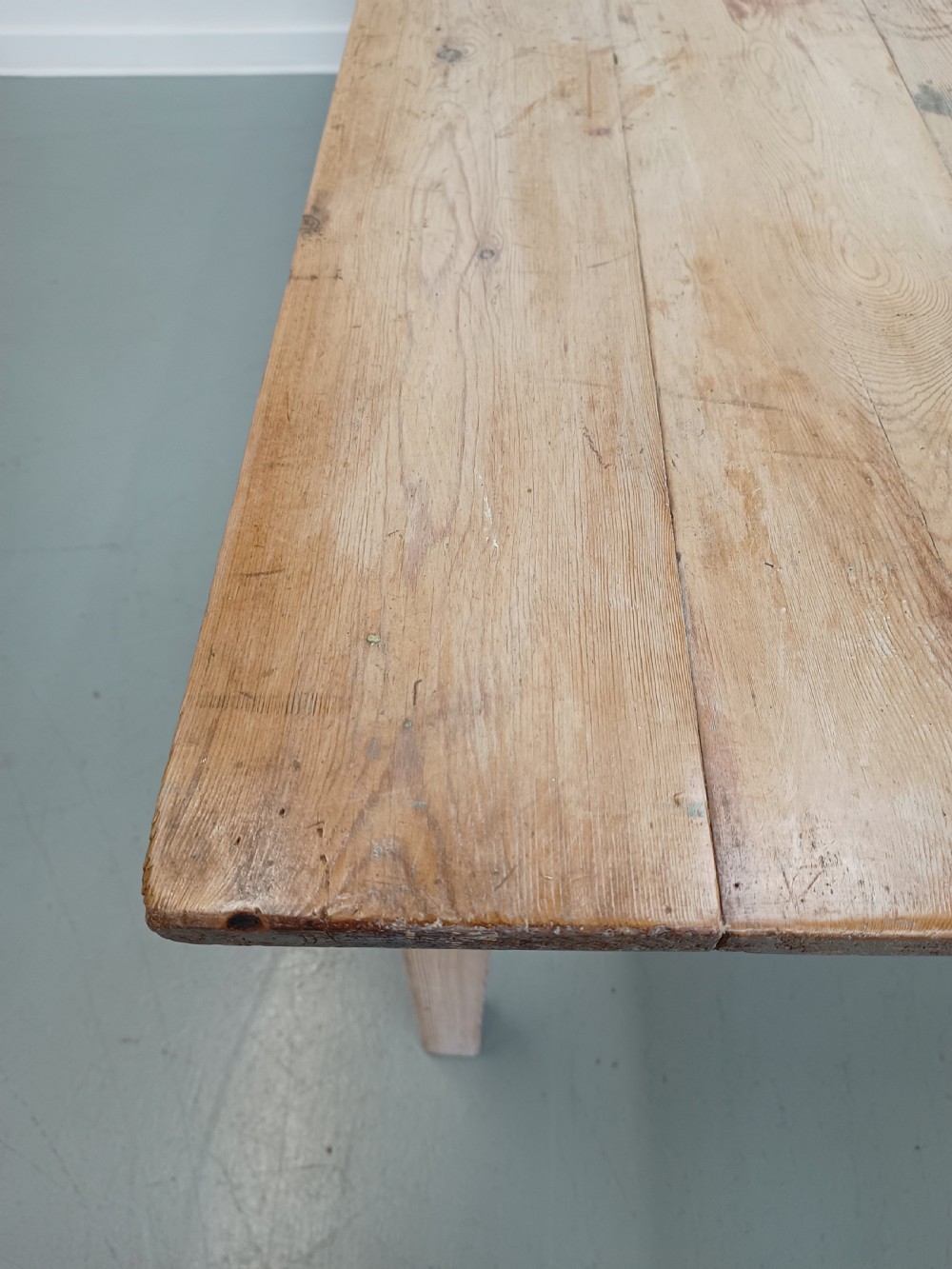 Enormous Antique Farmhouse Pine Table View VI