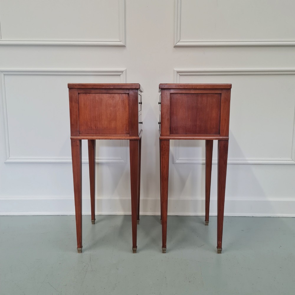 Pair of Antique French Bedside Tables c1930 View II