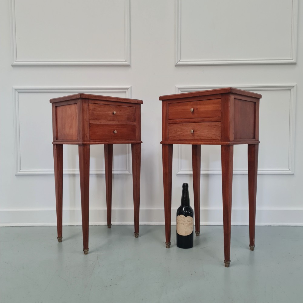 Pair of Antique French Bedside Tables c1930 View VII