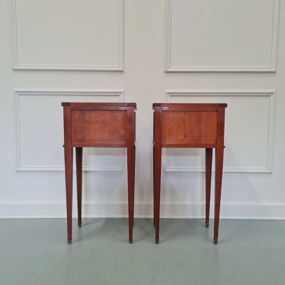 Pair of Antique French Bedside Tables c1930 View VIII