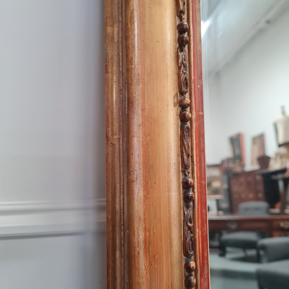Large Overmantle Antique Gilded Mirror c1880 View VII