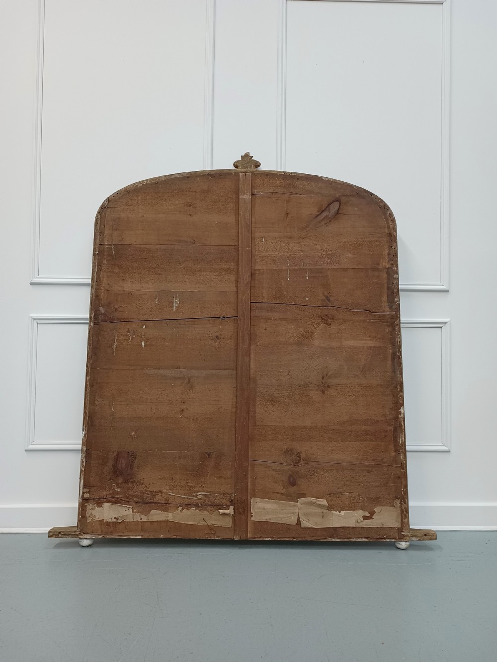 Antique late 19th Century Gilt Overmantle Wall Mirror View VIII