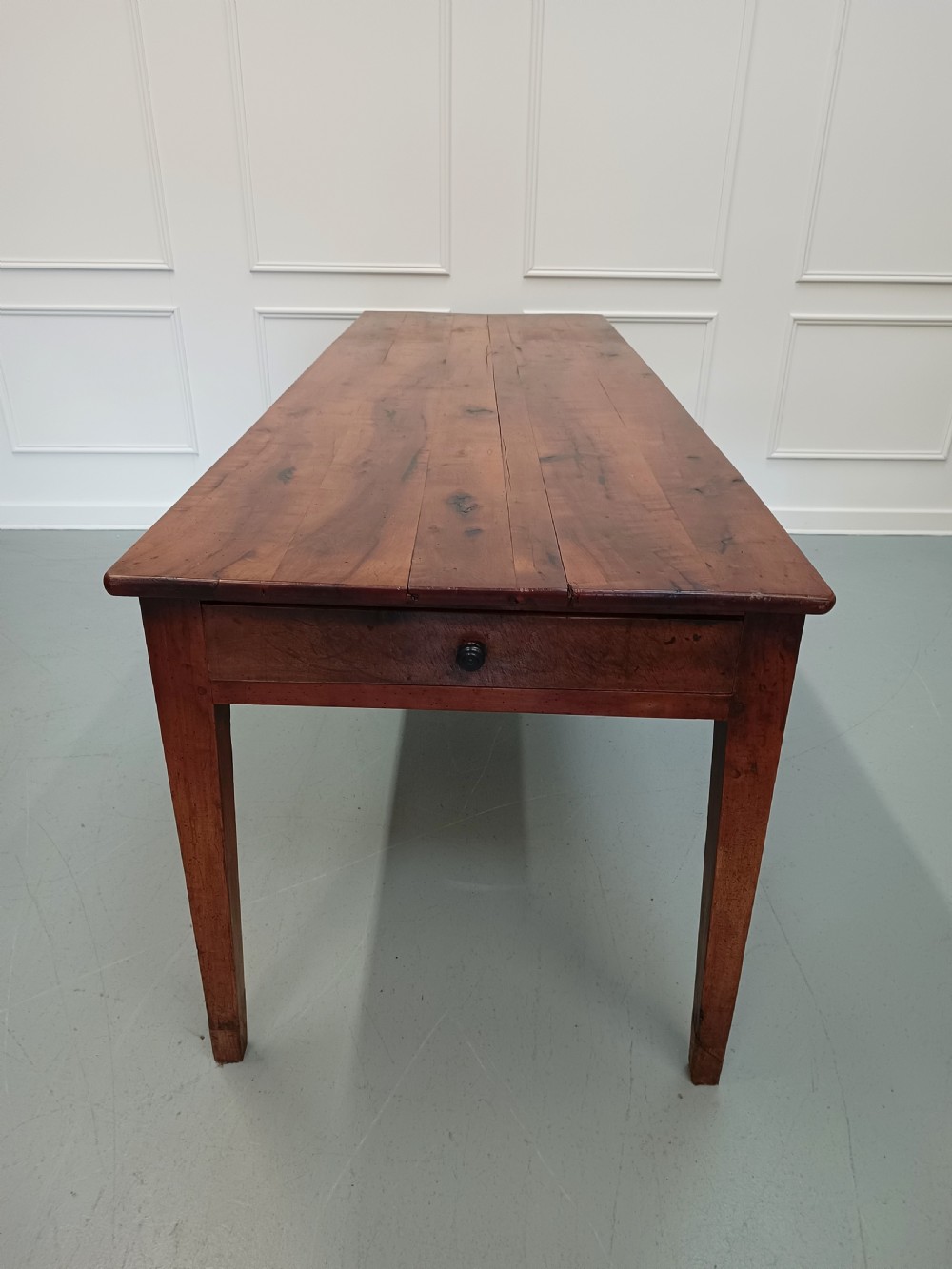 Huge Antique French Cherry wood Farmhouse Table c1840 View II