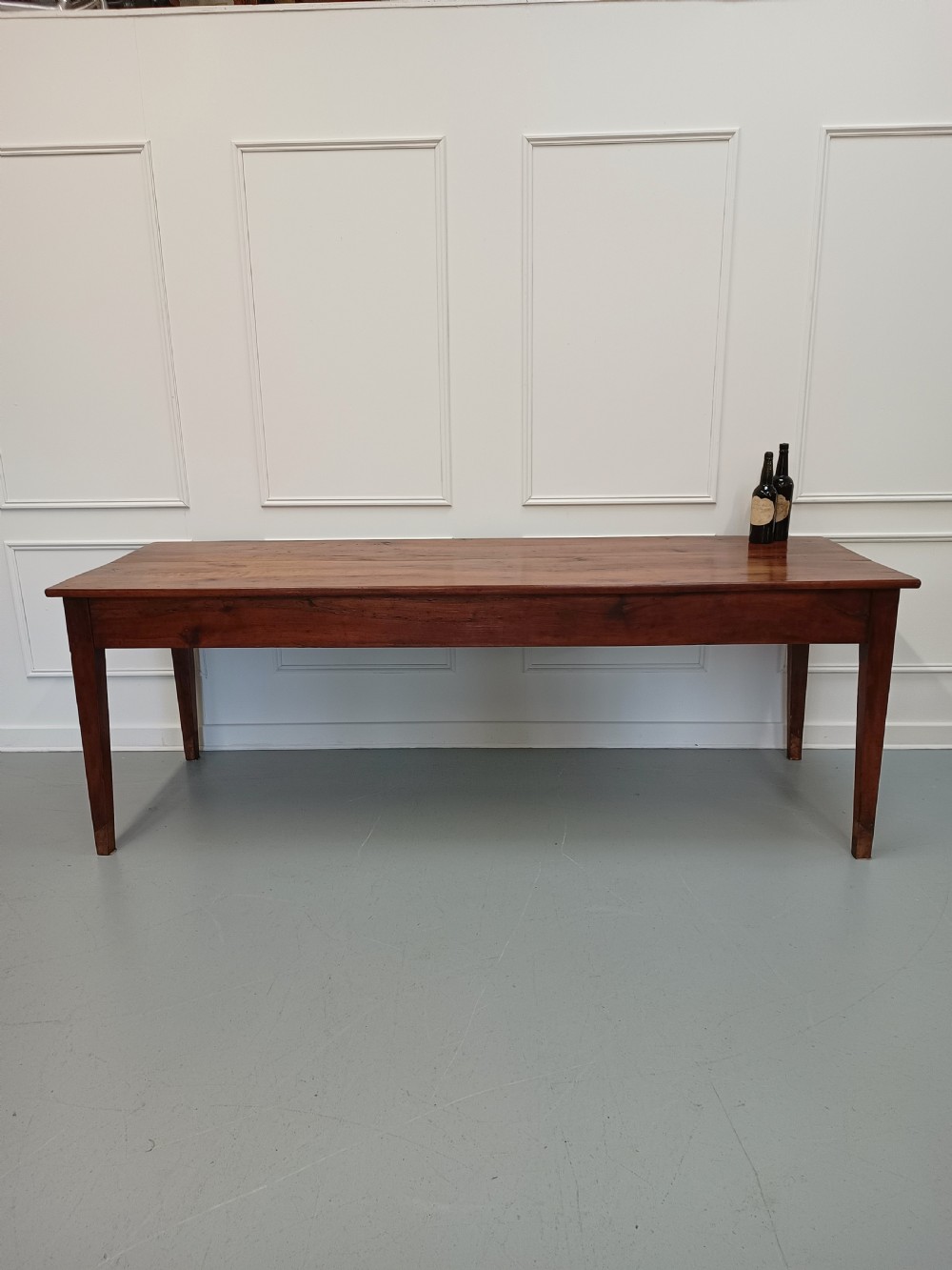 Huge Antique French Cherry wood Farmhouse Table c1840 View V