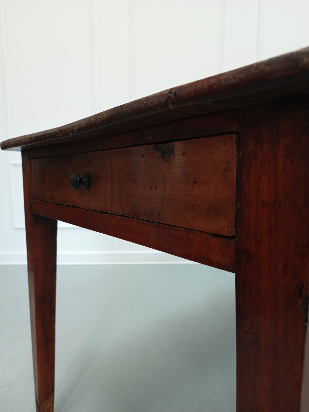 Huge Antique French Cherry wood Farmhouse Table c1840 View VI