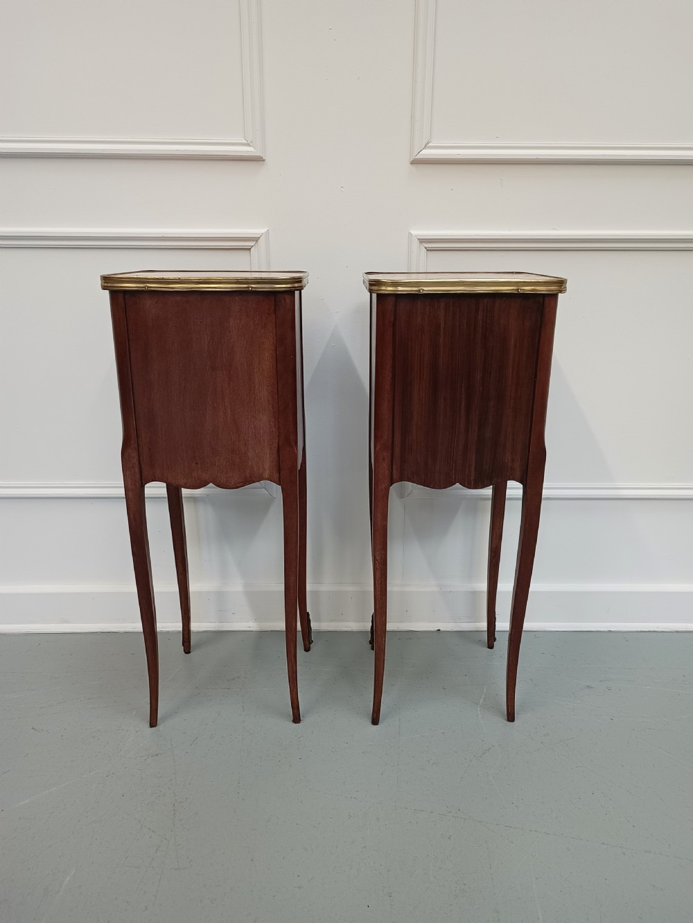 Pair of Antique Kingwood Bedside Tables c1930 View V