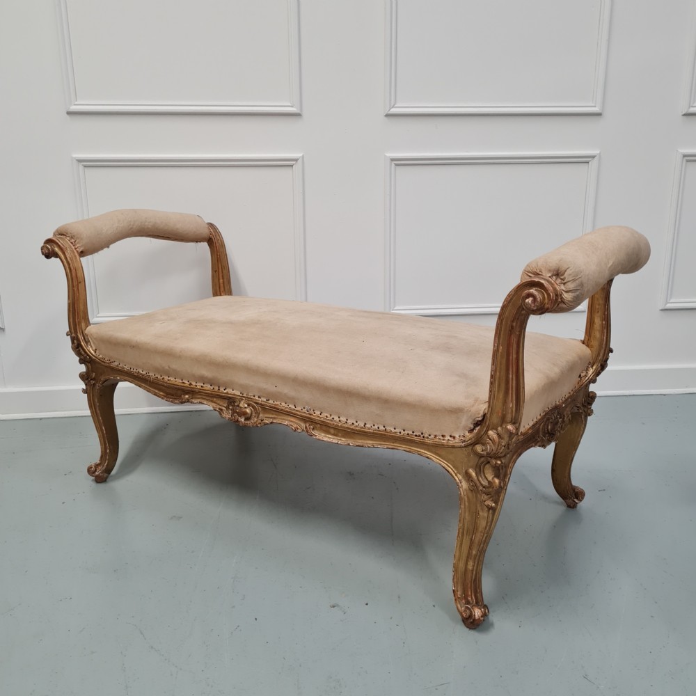 Large Gilded Window Seat C1850