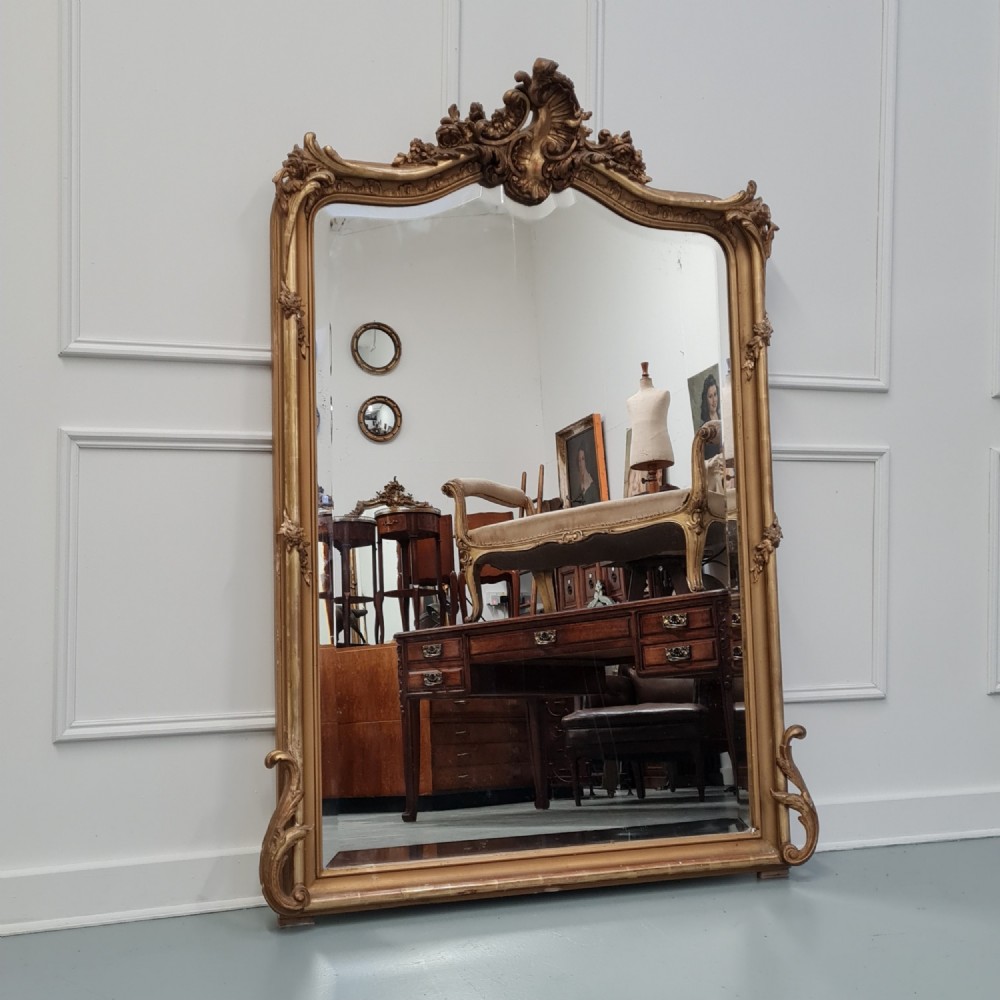 Antique French Gilded Mirror C1890