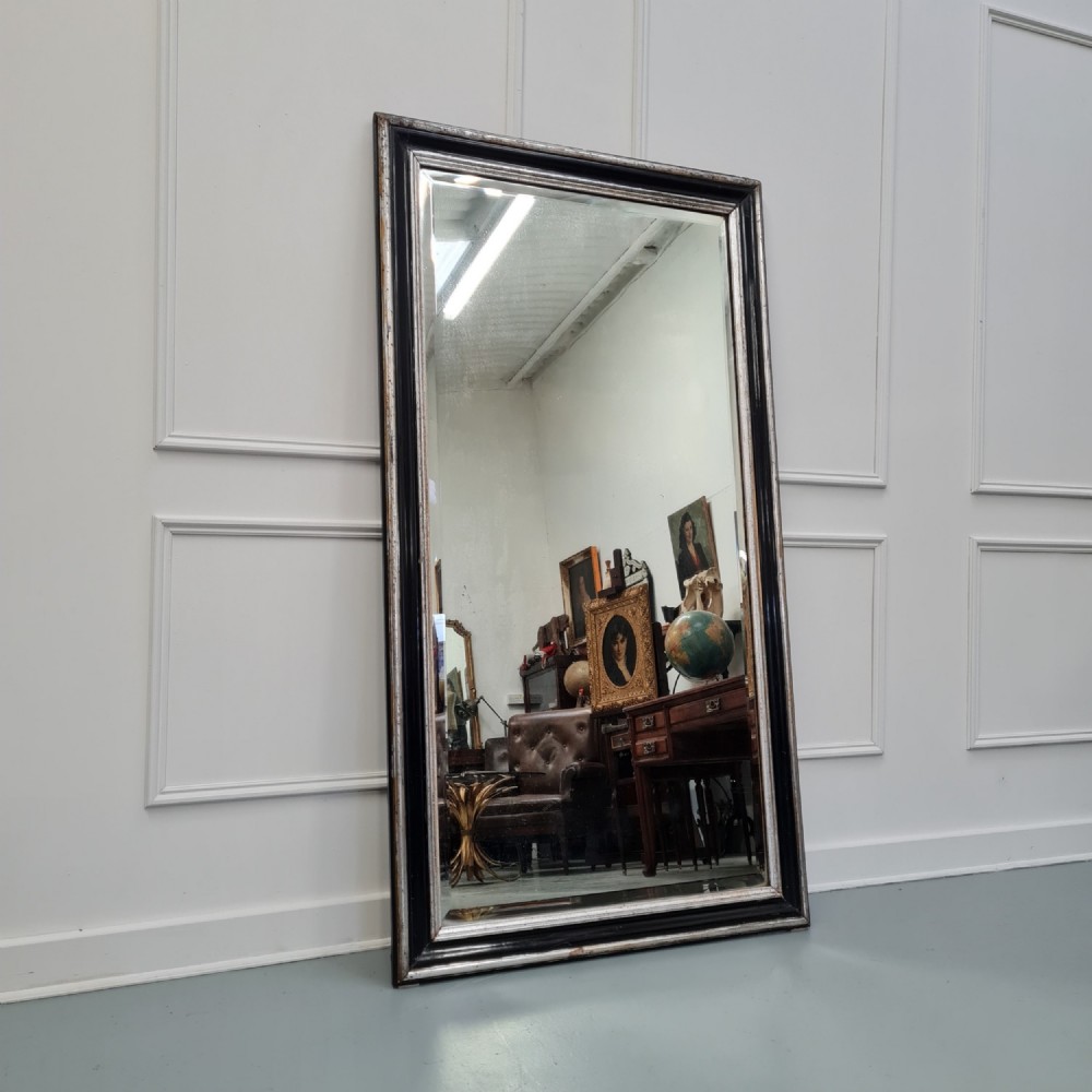 Large Antique French Bistro Mirror c1880
