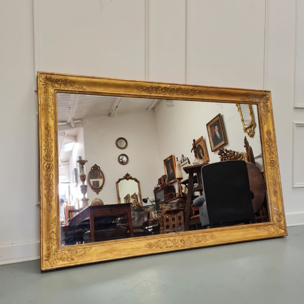 Large Antique French Empire Mirror c1830