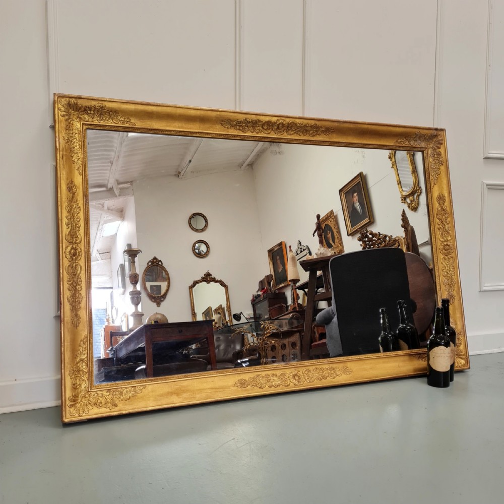 Large Antique French Empire Mirror c1830 View II