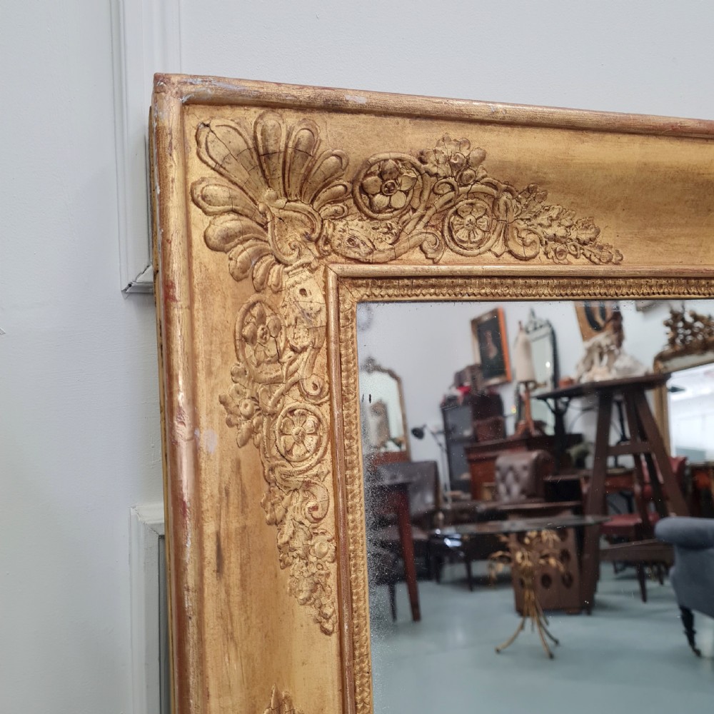 Large Antique French Empire Mirror c1830 View IV