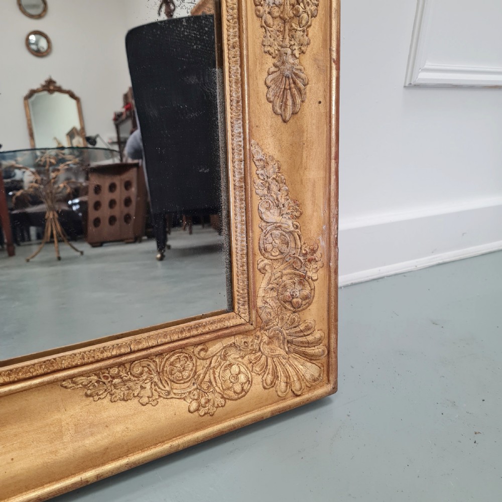 Large Antique French Empire Mirror c1830 View V