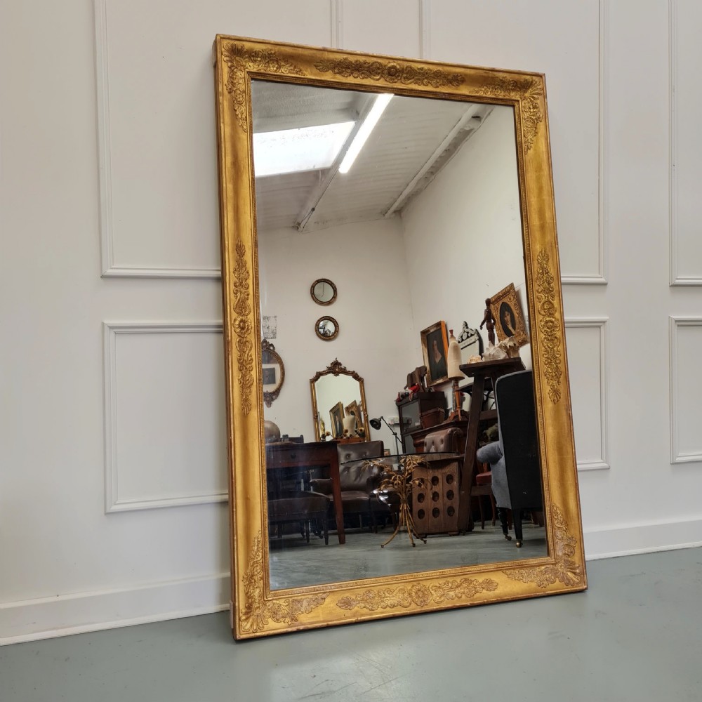 Large Antique French Empire Mirror c1830 View VII
