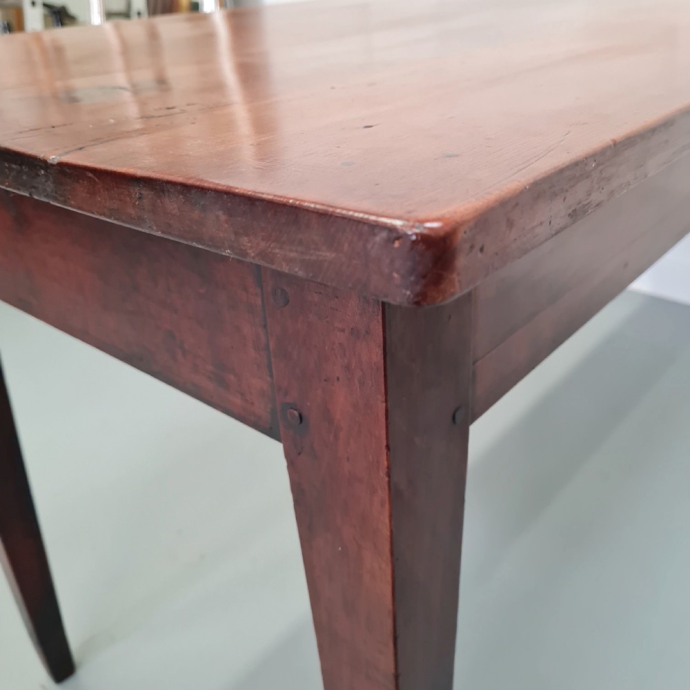 Antique French Cherry wood Farmhouse Table c1840 View VI