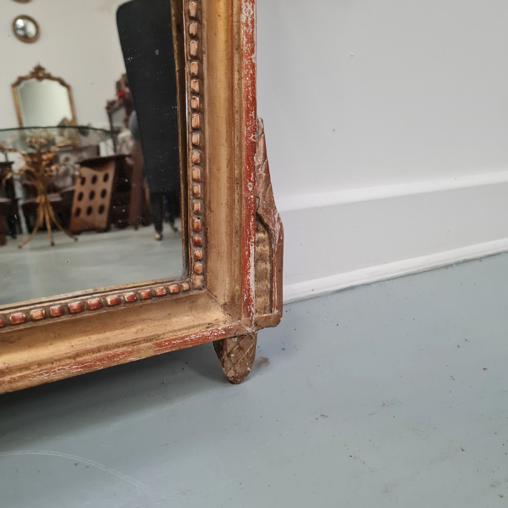 Antique French Marriage Mirror c1820 View IV