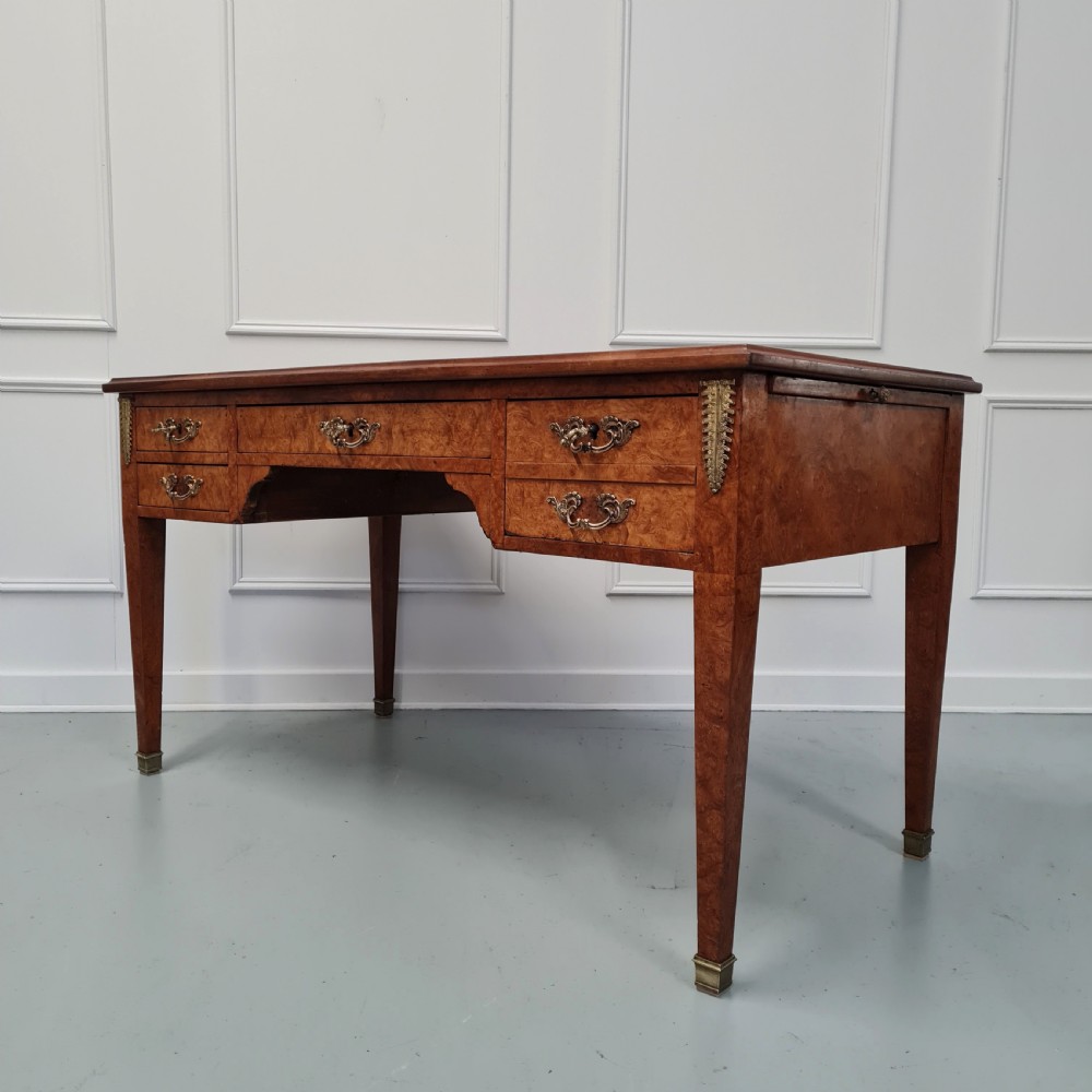 Antique Burr Walnut Desk c1900 View III