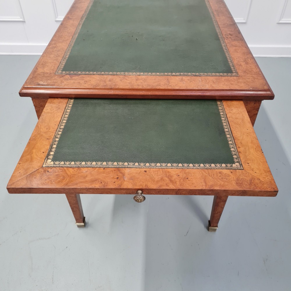 Antique Burr Walnut Desk c1900 View VIII