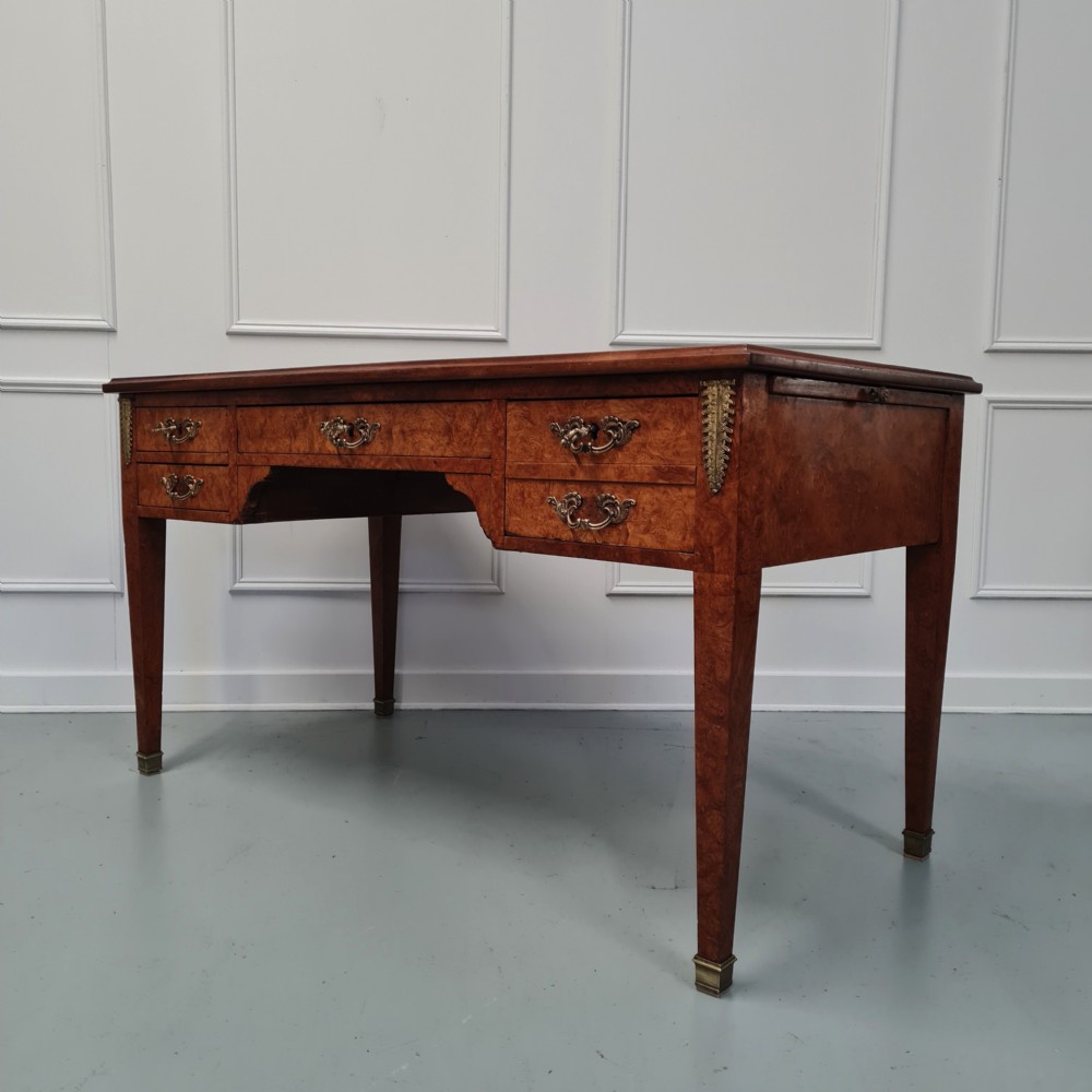 Antique Burr Walnut Desk c1900