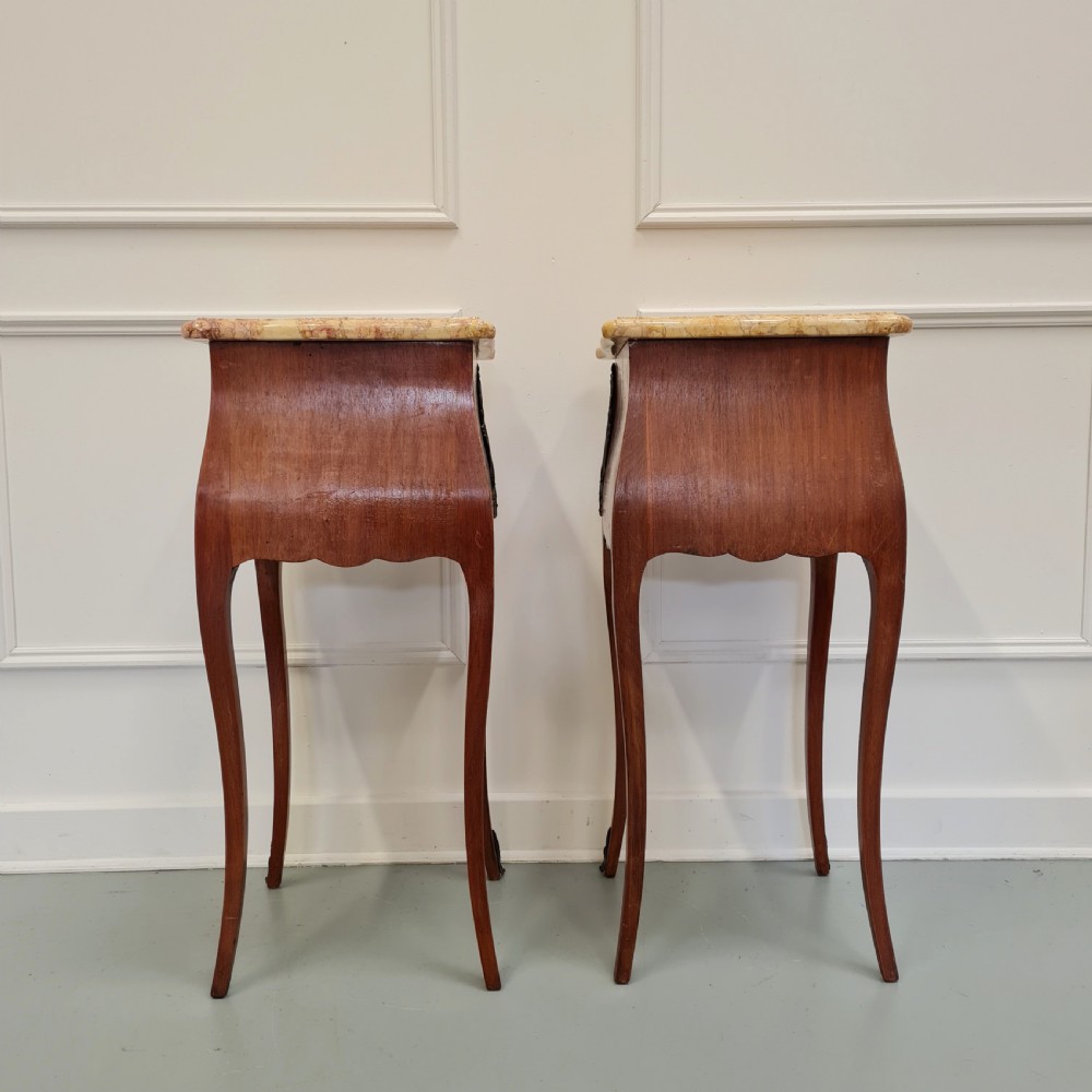 Pair of Kingwood Bedside Tables c1930 View IV